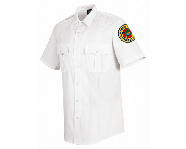 Uniform Shirt, Mens Short Sleeve (White)